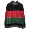 Supreme Multicolor 19AW Border Velvet Rugby Shirt tops L multicolorUsed