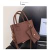 Piccola Borsa a Mano con Texture di Nicchia, Semplice e Versatile, Feltro alla Moda, Monospalla a Tracolla, Borsa da Mamma, Set di Due Pezzi