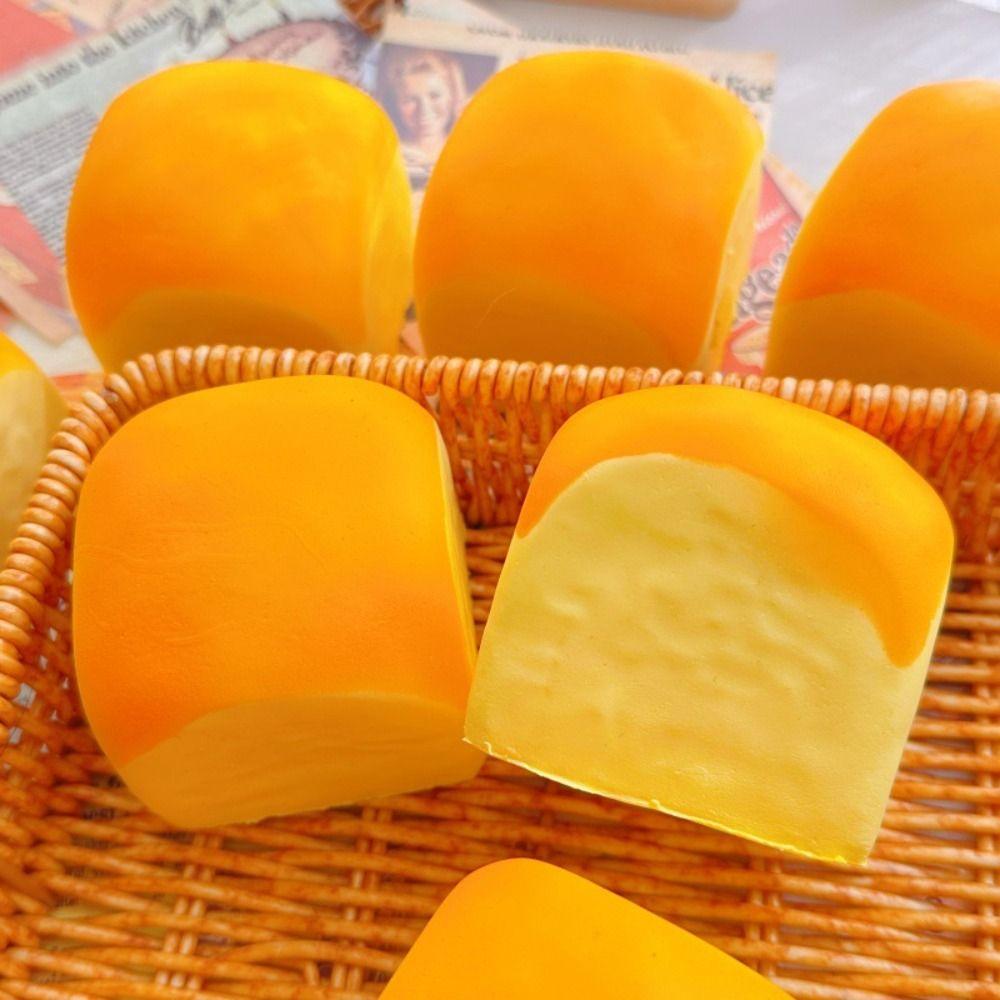 Simulated Hawaiian Bread Squishy Soft Calming Slow Rebound Toy Sensory Fidget Ball Party Favor
