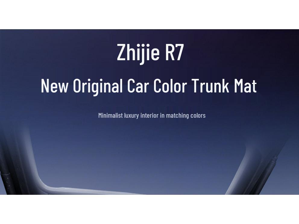 Zhijie R7 2026 Trunk Mat - Full Coverage Interior Modification Accessory
