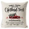 Christmas Celebration Pillow Elk Snowman Festive Cushion Cover Red Sofa Back Cushion Pillow Cover