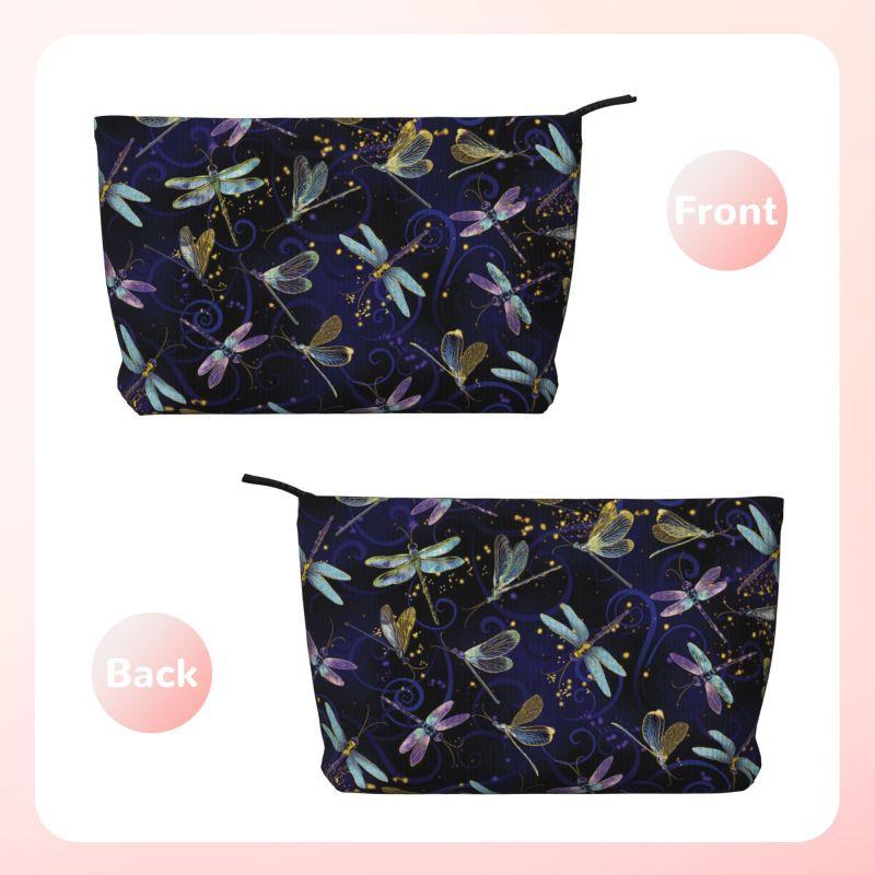 Custom Dragonfly Galaxy Cosmetic Bag Women Cute Large Capacity Makeup Cosmetic Organizer Case Beauty Storage Toiletry Bags