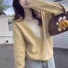 Autumn and Winter New Fake Two-piece Knitted Sweater Women's Design Sense Loose Inside Backing Sweater Chic Top
