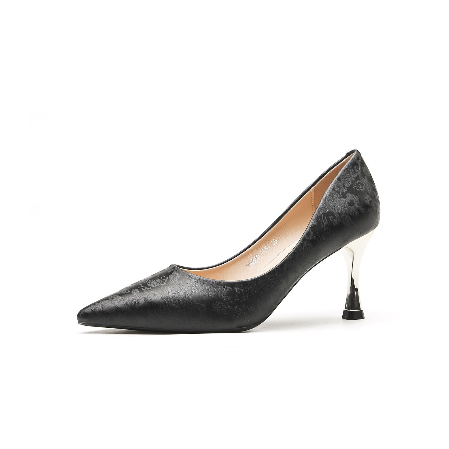 

D тонкий каблук мелкий вырез острый носок туфли-лодочки женские в китайском стиле ретро высокое чувство новый китайский темперамент женская обувь одинарная обувь 40