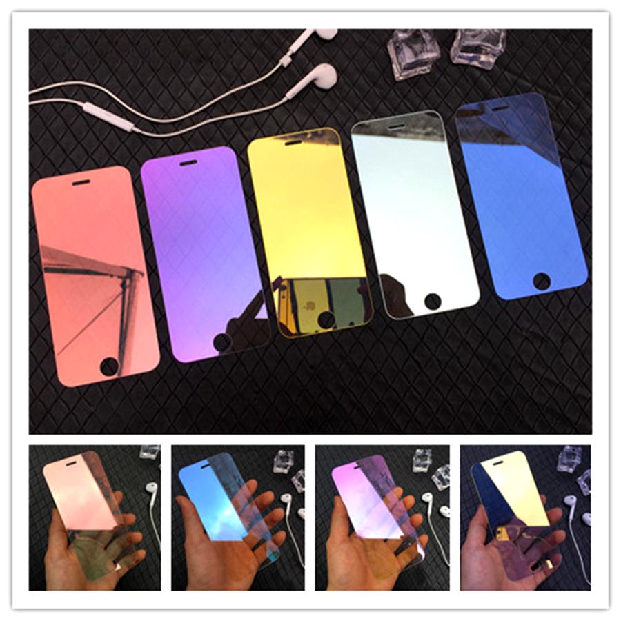 

Зеркало ясно закаленное гвардии стекла ЖК-экрана протектор случай для iPhone 6 7 8 плюс Apple телефон фильм