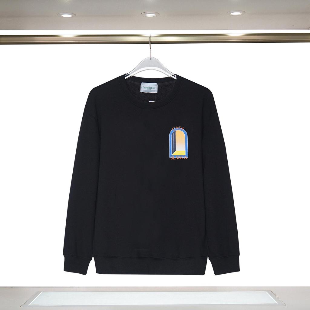 Casablanca Autumn/Winter Celebrity Round Neck Hoodie with Letter Logo Print