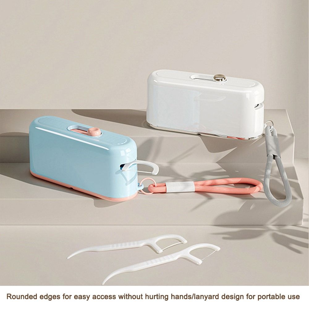 Oral Care Dental Floss Box Automatic Ejectable Disposable Flossing Sticks New Floss Organiser