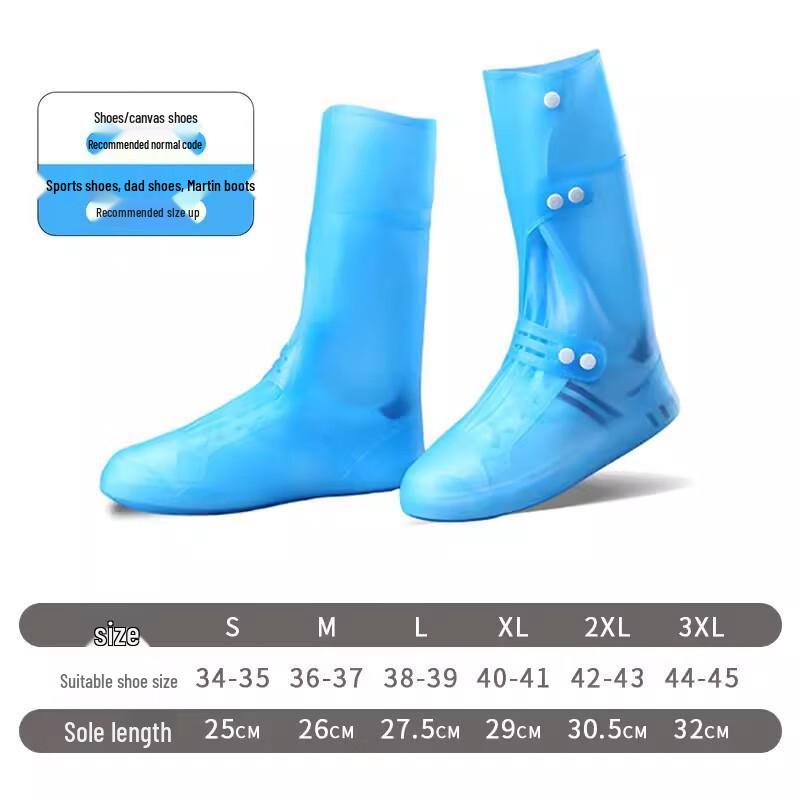 High-Top Waterproof Anti-Slip Shoe Covers