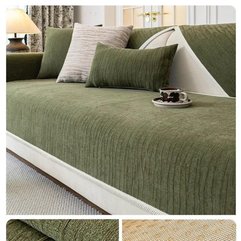 

Французский кремовый диванный подушка, универсальная для всех сезонов, новая нескользящая подушка для сиденья, передовой кожаный чехол для дивана, ткань для чехла 45 * 45cm Set