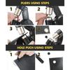 "1set 200pcs Heavy-Duty Metal Eyelet Punch Kit with 3/8"" Eyelets, Automatic Spring Mechanism, Ergonomic Handle, for Tarp, Leather, Fabric"