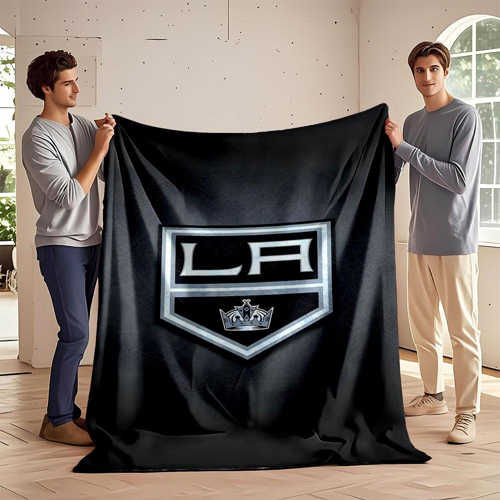 LA Kings Logo Blanket Design print blanket soft and cozy perfect for the living room bed sofa or a nap,gift