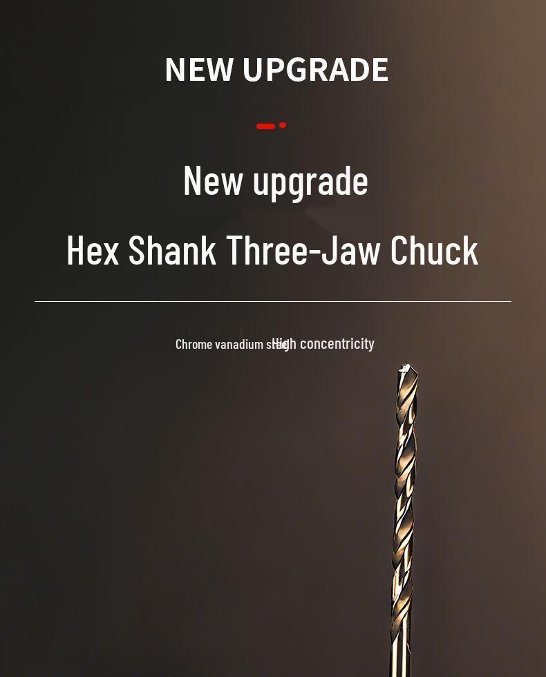 Hex Shank 3-Jaw Quick-Change Chuck Converter for Electric Drill