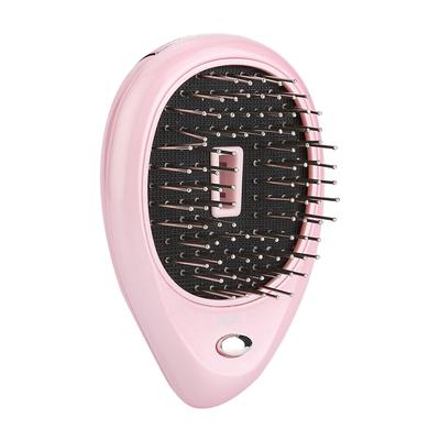 Tragbare Elektrische Ionische Kopfhaut-Massagebürste Pflegebürste Vibrationsmassagekamm Haarbürste Rosa