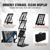 Foldable Magazine Display Rack 4 Pocket Brochure Literature Display Stand