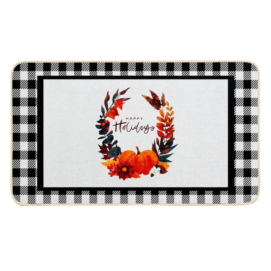Cross Border Linen Floor Mat, Door Mat, Kitchen Carpet, Bedroom Non-slip Rubber, Household Floor Mat, Bathroom Mat, Outdoor Floor Mat