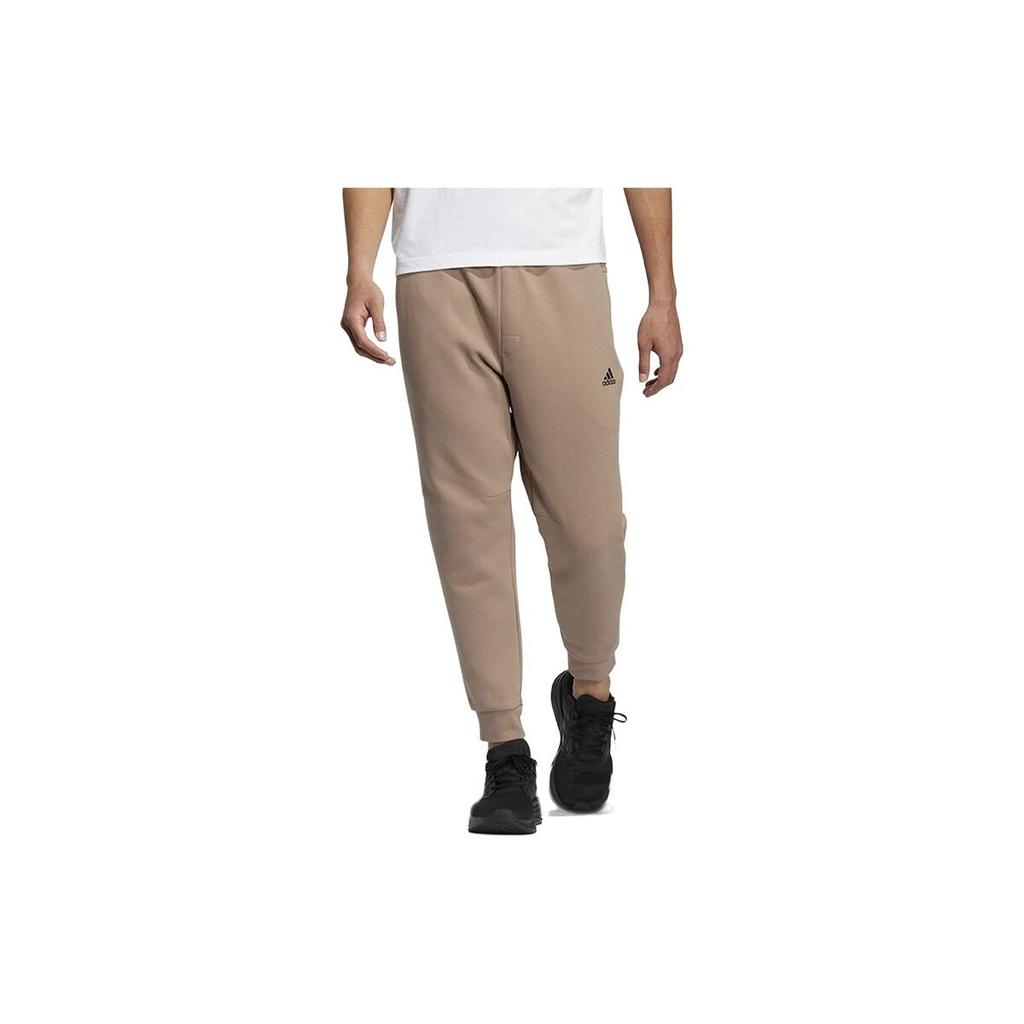 adidas Knitted Sweatpants Men's Khaki Moderate Cuffed Pants HN8992
