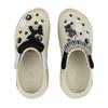 Crocs Crush Clog EVA Cute English Graffiti Splash Ink Simple Sesame Street Gift Box Hole Shoes Unisex Bone White