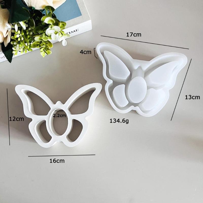 Translucent Silicone Mould for Creating 3D Butterfly Shapes Decoration for Epoxy Resin and Plaster Cement Projects