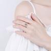 Princess Square Bag Small Sugar Cube Ring Plated With Rose Gold Imitation Live Mouth Adjustable Ring
