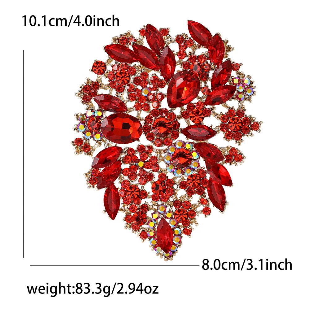 Crystal Glass Brooch for Women Rhinestone Pins Friends Party Gifts Banquet Jewellery Accessories
