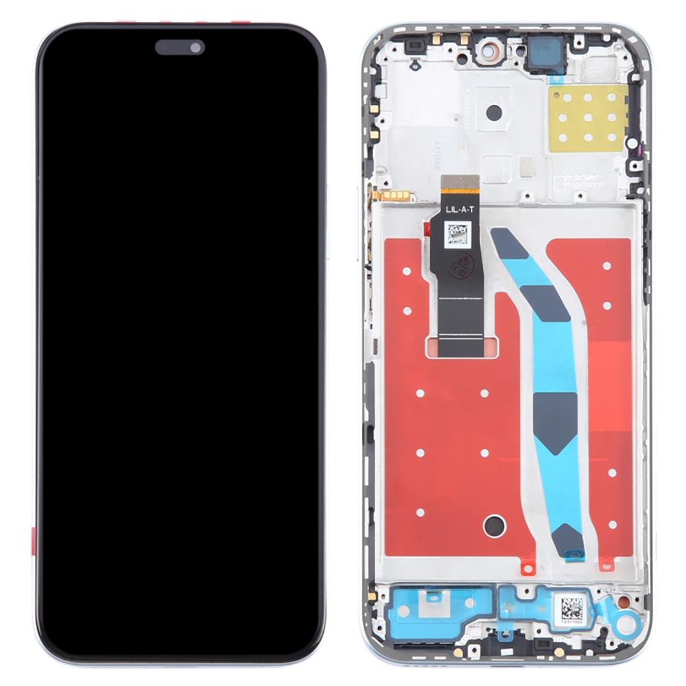 

For Honor X50i+ 5G OEM Grade S AMOLED Screen and Digitizer Assembly+Frame (Without Logo) Silver