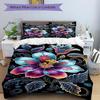 3pcs Fantasy Flower Duvet Cover Set - Includes 1 Duvet Cover and 2 Pillowcases, No Quilt Core, All-Season Home Decor yy251111059