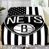 Brooklyn Basketball Team Blanket Flannel Throw for Sofa, Indoor, Camping, Living Room, Office, Chair, And Bed Soft Birthday Gift