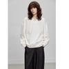 Demana Damen V-Ausschnitt Lässiger Lockerer Pullover