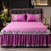 45cm Skirt Style Bedspread Ruffle Lace Exquisite Embroidery Bed Skirt  Anti Slip Princess Bed Cover 1.5/1.8/2 M Bed Dust Cover