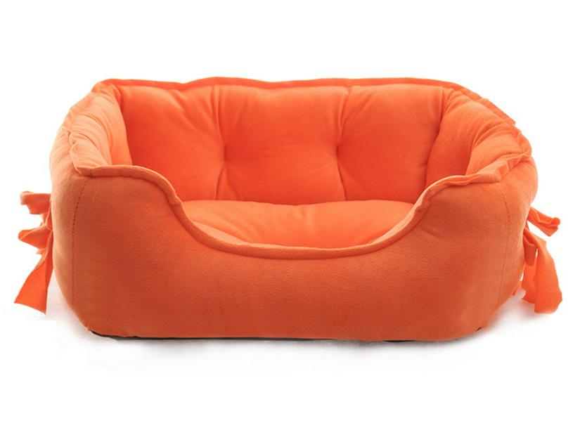 Four Seasons Waterproof Bow Dog Bed with Plush Bottom - Playful and Cute Pet Nest Pad