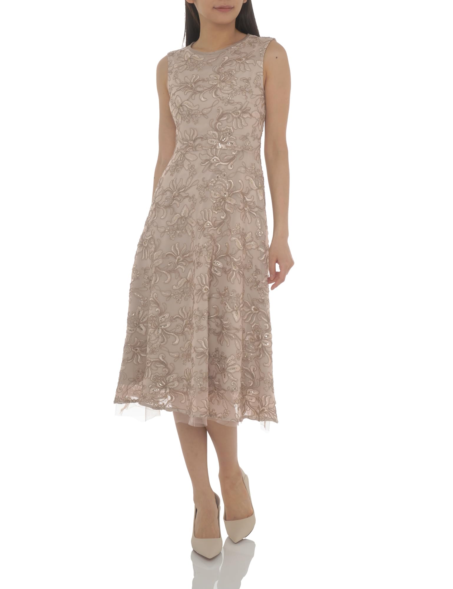 

Платье из тюля с вышивкой CWFO185047 PBEG Япония 36 на японский размер [Selford] Женское (эквивалент 7)