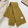 New Knitted Scarf Men's and Women's Student Couple Thickened Wool Scarf Korean ins Wind Wool Shawl