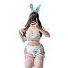 Sex lingerie sexy pure desire split two-dimensional Lolita print maid maid rabbit uniform set