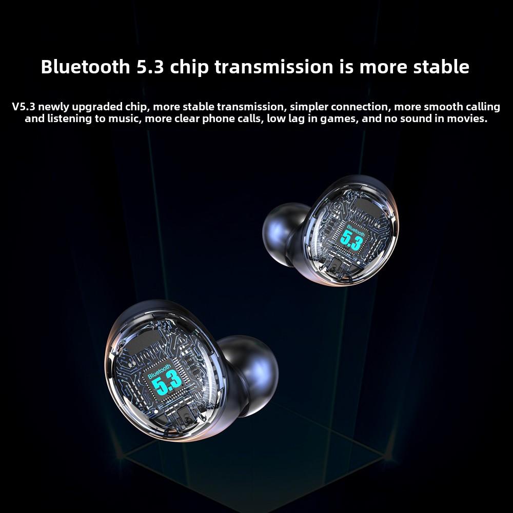 Casque Bluetooth stéréo bilatéral sans fil intra-auriculaire à réduction de bruit pour jeux Esports