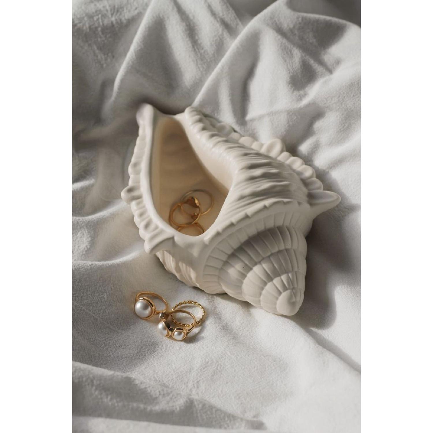 

Sea Shell Decorative Plate, Jewelry Plate, Jewelry Shooting Stand, Trinket білий