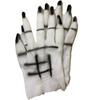 Schwarze Halloween-Handschuhe Geisterkrallen Cosplay-Handschuhe Ornament Kostümhandschuhe Partydeko Geschenk