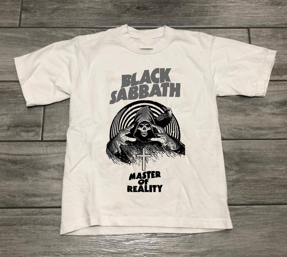 Black Sabbath Master Of Reality Хлопковая Белая Мужская Футболка S-4XL Унисекс Футболка S