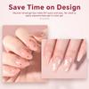 150pcs 3-IN-1 Press On Nails Nude Color Wearable Fake Nail Tips Full Cover Artificial Fingernails Almond Ballet Nail Extensions