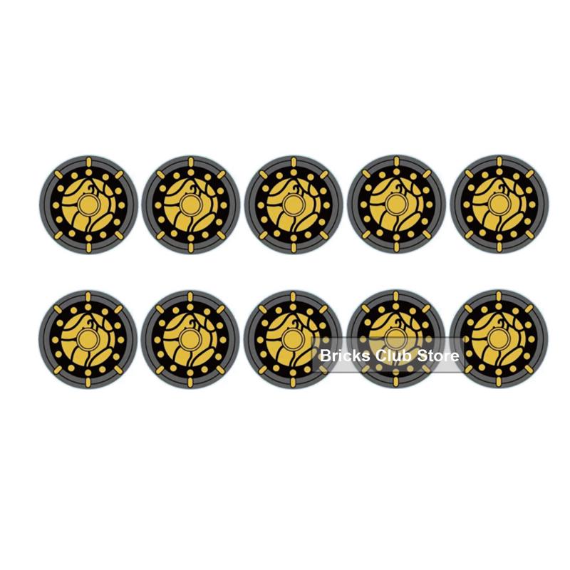 MOC Medieval Knights Building Blocks Accessories Plumes Pauldron Fence Helmet Shield Plush Cloak Soldier Weapons MOC Mini Bricks