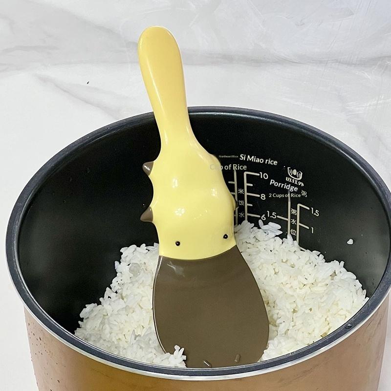 Creative Duckbill Platypus Rice Spoon Non Stick Rice Container Rice Cooker Food Grade Household High Temperature Resistant 1Pc