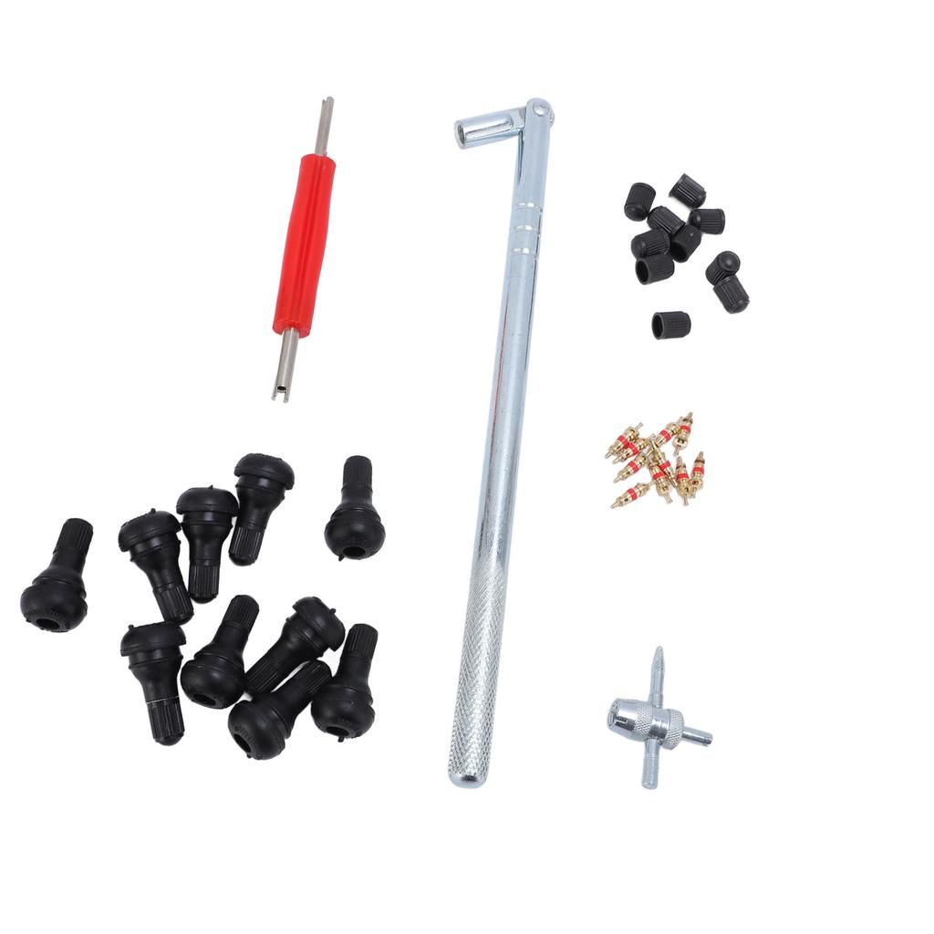 Ventileinsatz Ausdreher Einsetzer Werkzeug Multifunktional Edelstahl Schnellwechsel Reifenventil Werkzeugsatz