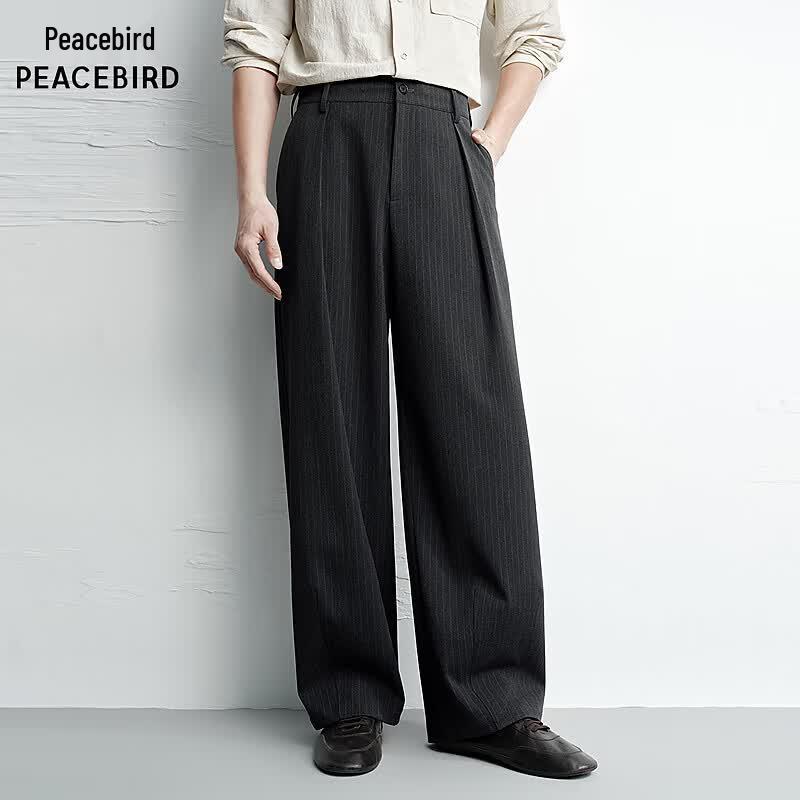 PEACEBIRD Men's Casual Loose-Fit Trousers BAGBG3284