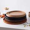 Simple Decorative Tray Natural Candle Holder Tray Multifunctional Wood Serving Tray  Coffee Table