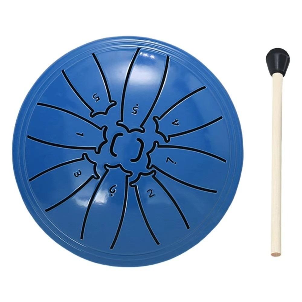 4 Inch 8 Notes Mini Hand Pan Drums Ethereal Sound Meditation Drum Steel Tongue Drum Set Beginner