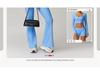 Prada Damen High-Waist Yoga Schlankmachende Weitbeinige Hosen & Spitze Fitness Set