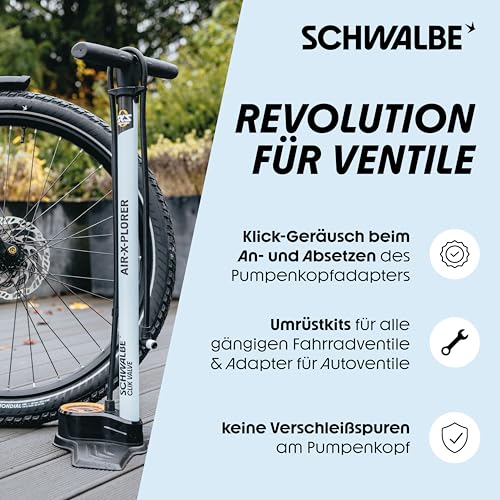 SCHWALBE Click Valve Presta Conversion Kit