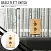 American Switch Brass Plate 2-Switch HS2336 C-F-1 CSZ AXCIS