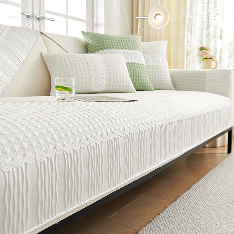 Summer Cool Doudou Ice Silk Sofa Mat Mat Mat Non-slip Sofa Cover 2025 New Premium Cold Sofa Cover