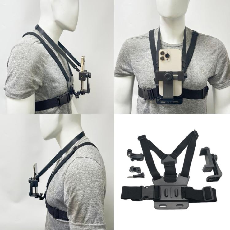 Phone Chest Strap Sports Camera Cellphone Chest Strap Chest Mount Strap First-Person Perspective Accessories