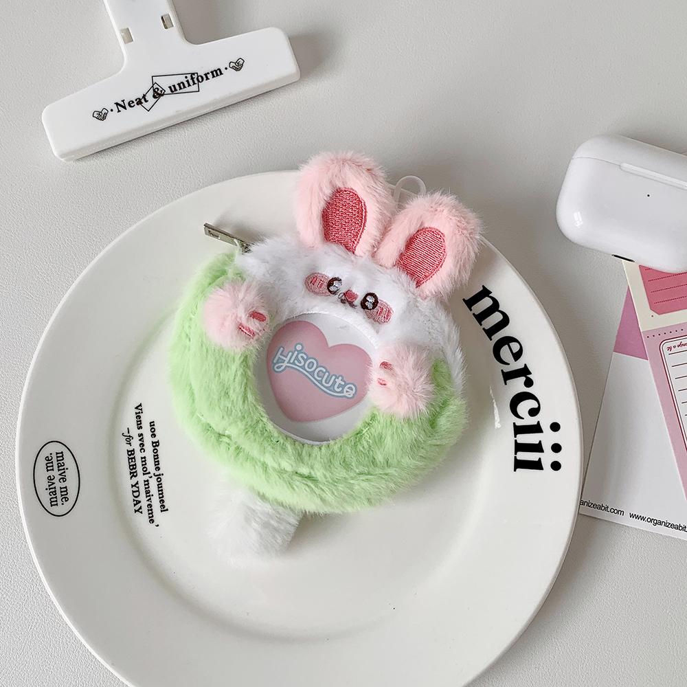 

Кавайный держатель для бейджа с животными, плюшевая мини-сумка для хранения бейджей, милая сумка для Bluetooth-гарнитуры с животными, сумка для наушников Airpods, мини-пакетик для помады